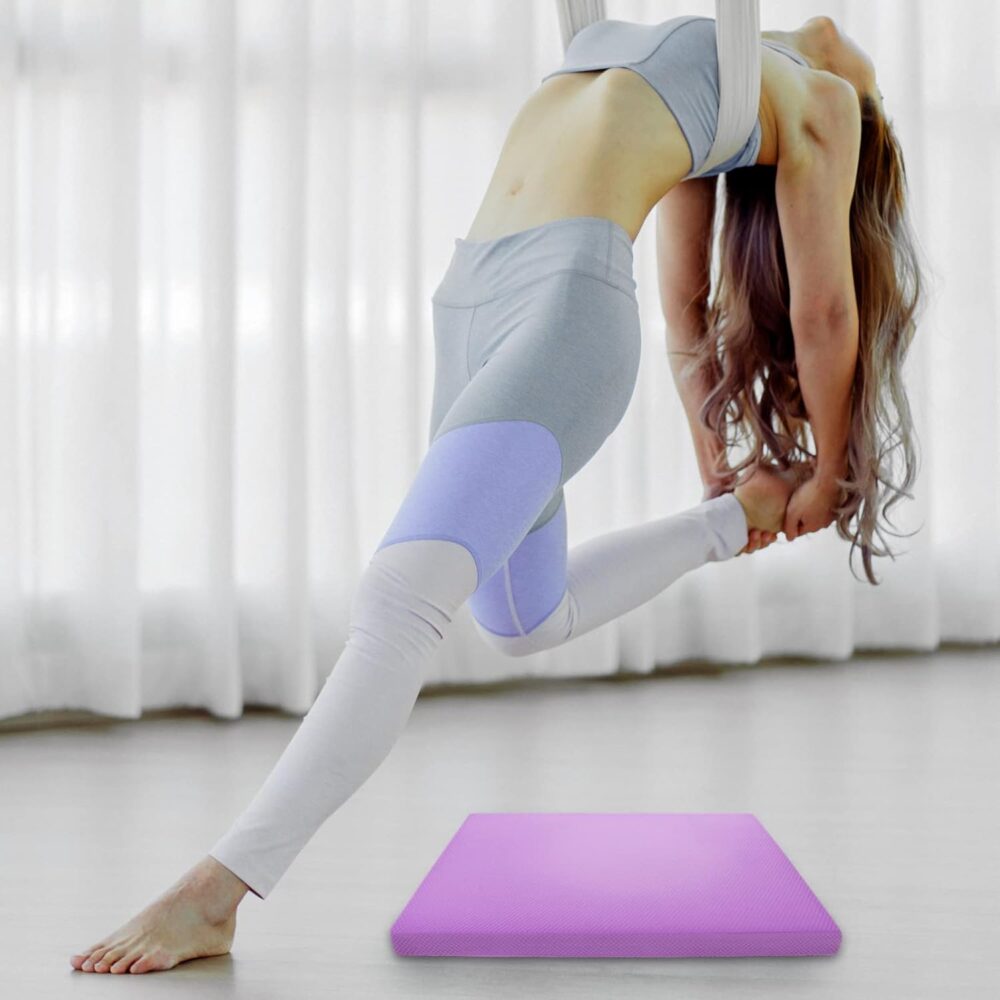 Yoga Knee Pad Indoor Balance Floor Pad Stability Training Resilient Comfortable Yoga Support Pad for Pain Free Joints in Yoga, Pilates, Floor Workouts - Image 2