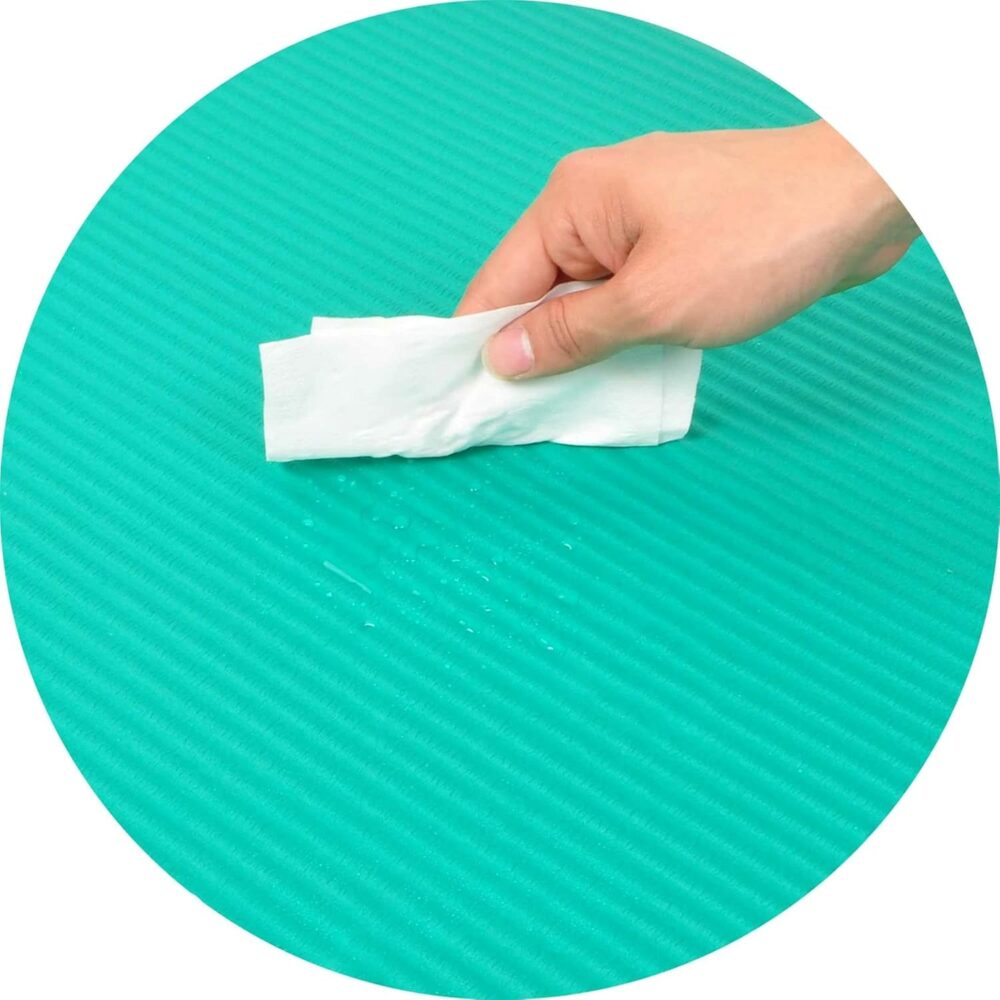 All Purpose 1-Inch Extra Thick High Density Anti-Tear Exercise Yoga Mat with Carrying Strap, Optional Yoga Blocks and Knee Pad - Image 2